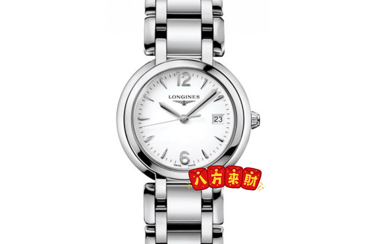 99新 Longines/浪琴 心月112/白盘数字/手表直径30/石英