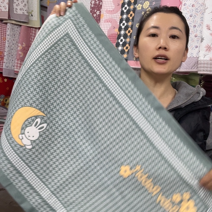 棉特价军绿色千鸟格兔