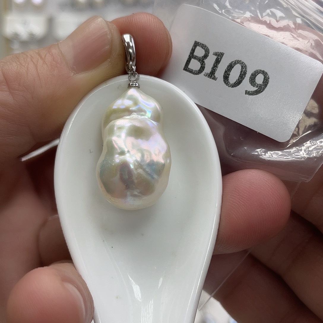 淡水珍珠颈饰银S925镶嵌