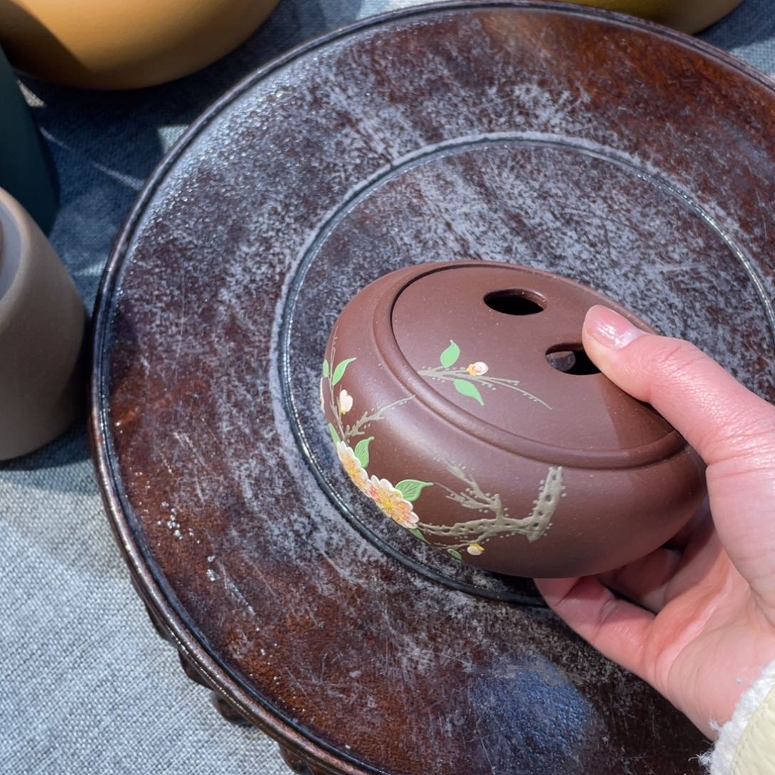 紫砂茶叶罐邹*珠紫砂罐子