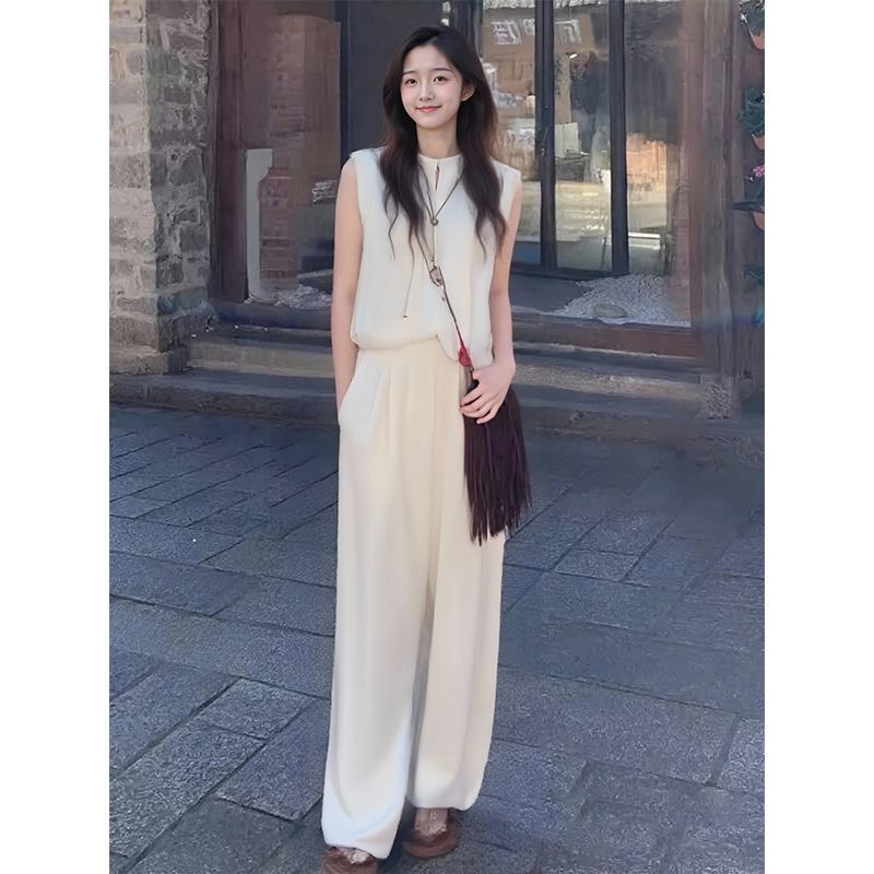 【大眼妹儿专属】50037纯色无袖衫半身裙休闲时尚气质休闲个性套装