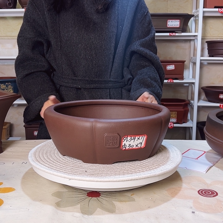 紫砂紫砂花盆的制作