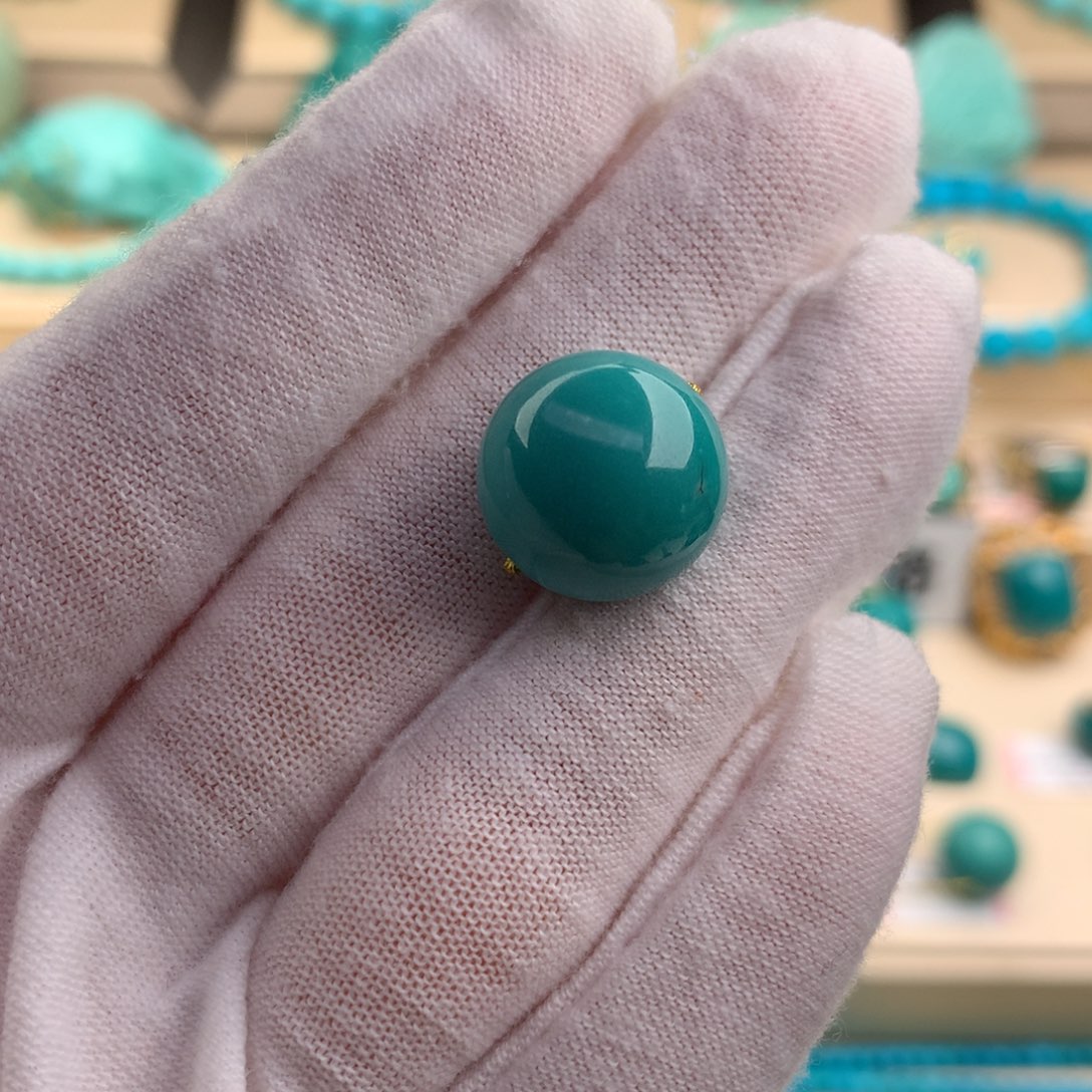 绿松石珠宝奇石未镶嵌14.7