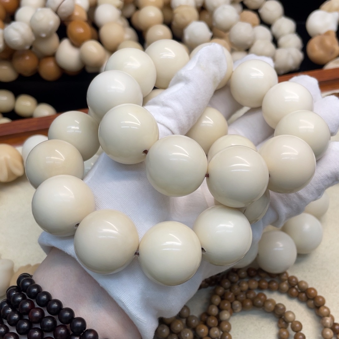 菩提根/象牙果吊坠24干磨瑕疵牙果圆珠一锅602