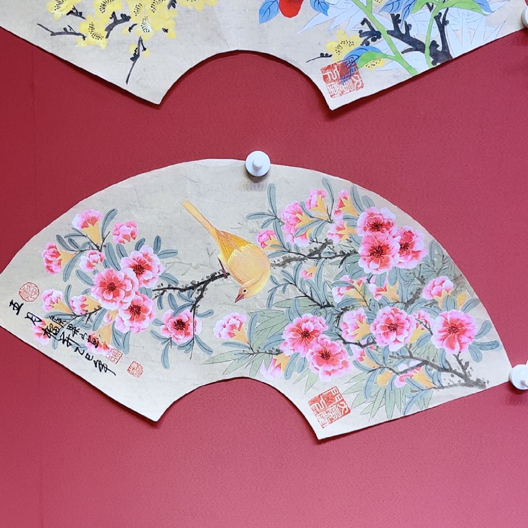 国画侯果山老师亲笔手绘作品朵 