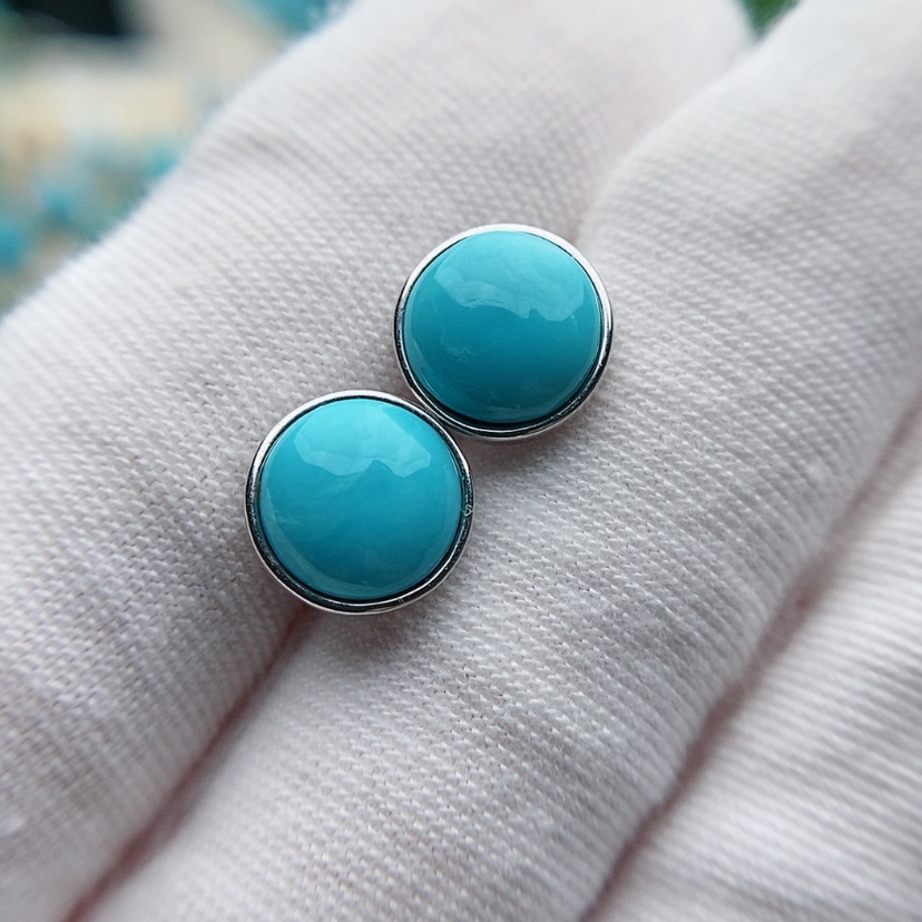 【闪购商品】绿松石原矿绿松石银S925镶嵌