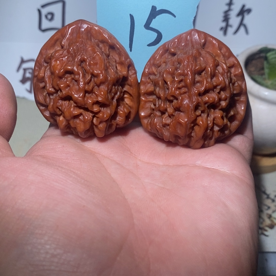 文玩核桃把件43官帽