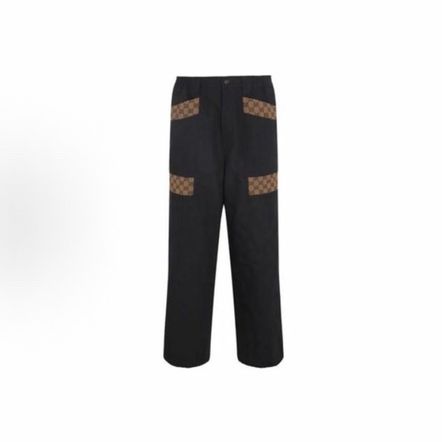 95新 GUCCI/古驰 Gucci 古驰 侧边满印工装裤 44码/98新/公价7800