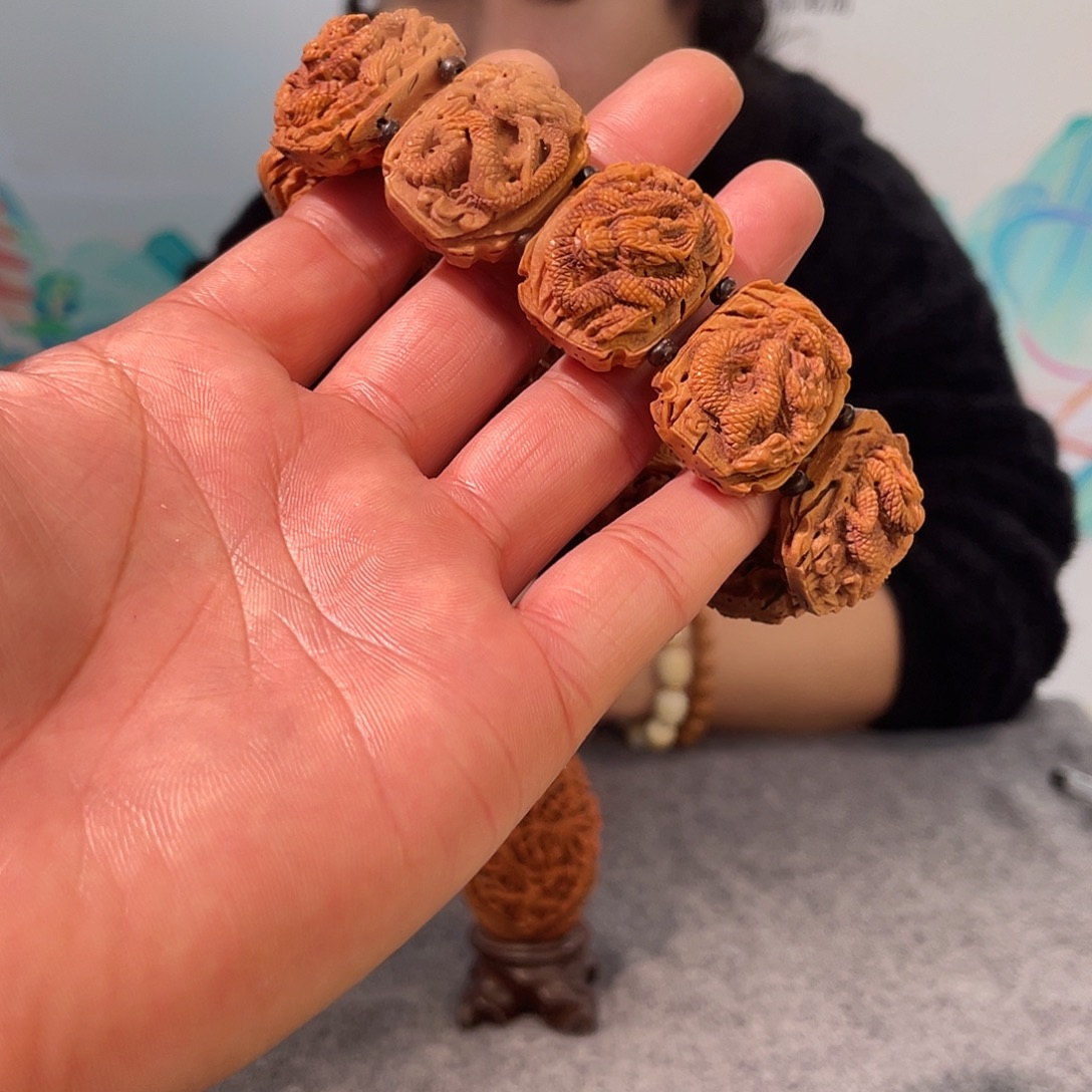 懂***手串/手链橄榄核桃核雕刻