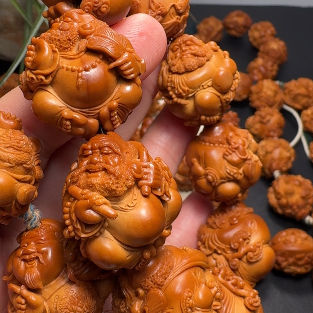 用***3手串/手链橄榄核达摩