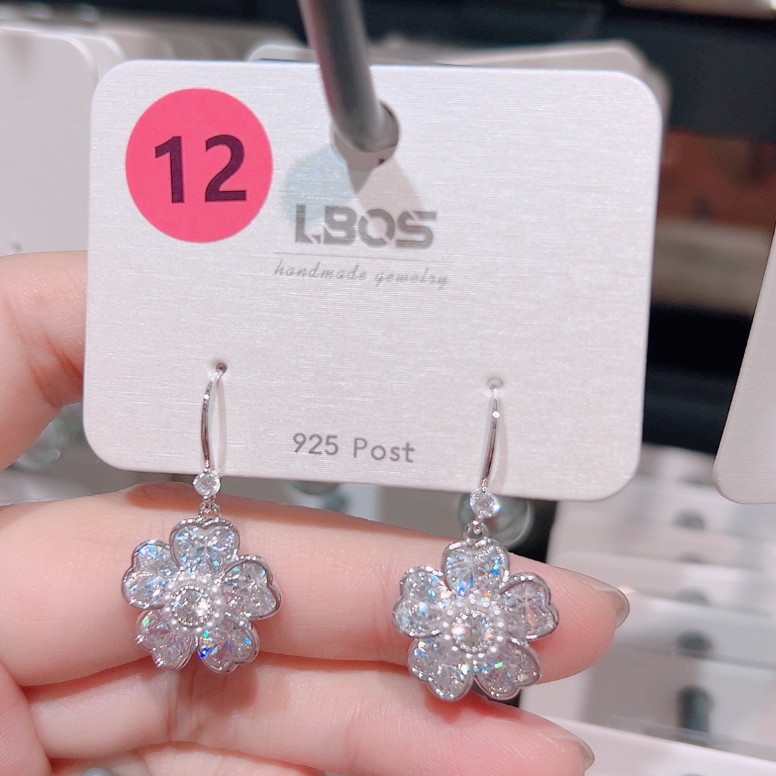 锆石纯铜合金耳环