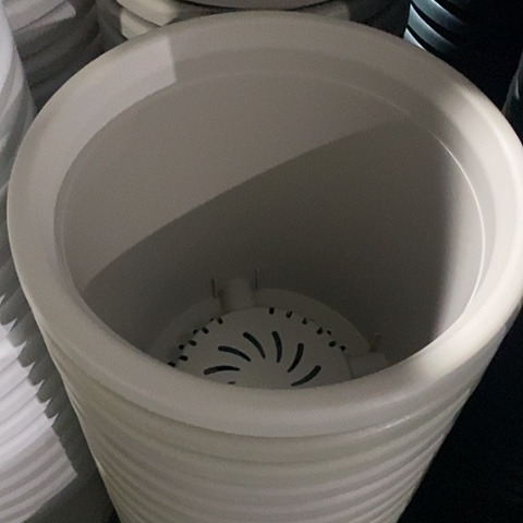 树脂四季7号灰白无托3个