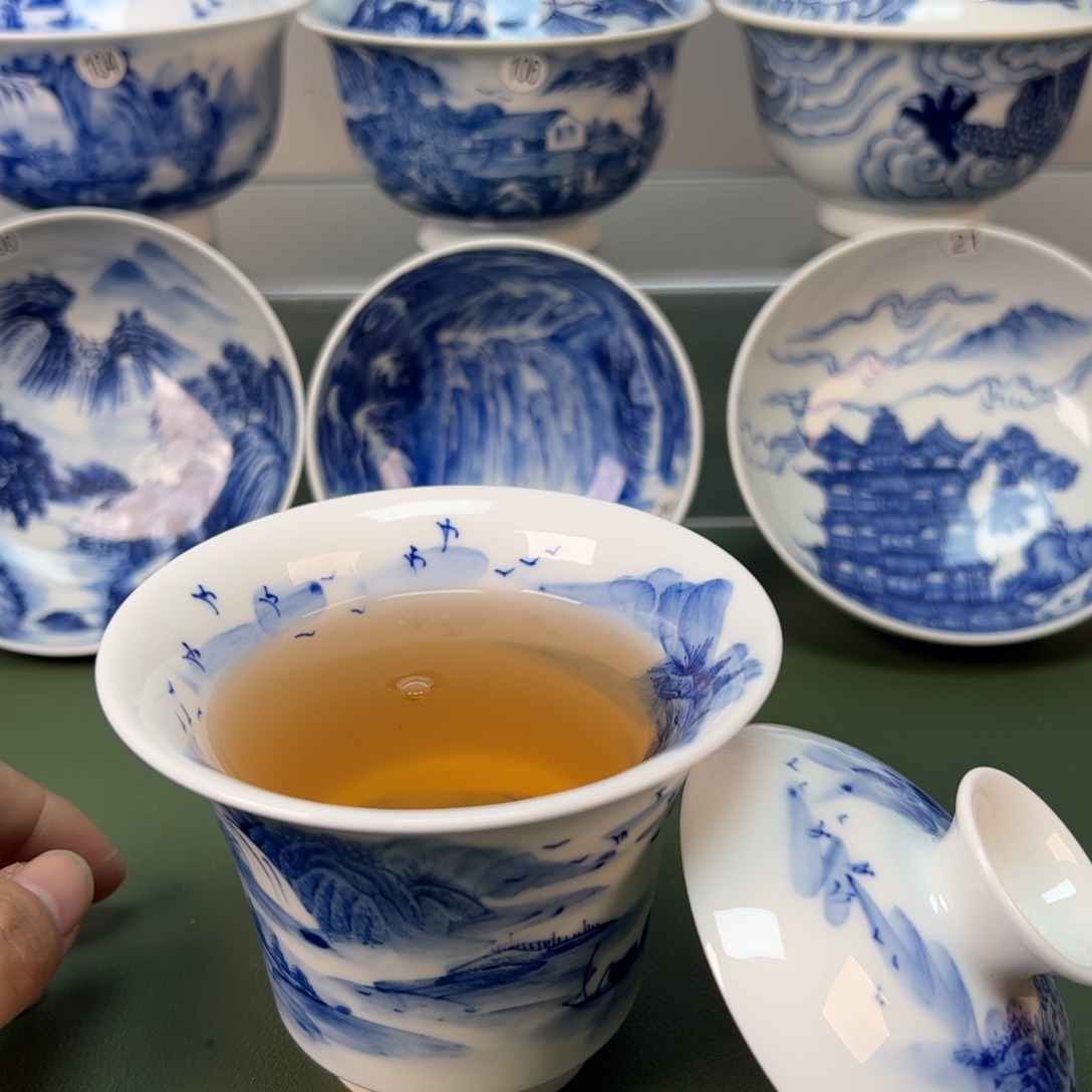 杯木木景德镇纯手绘茶具15