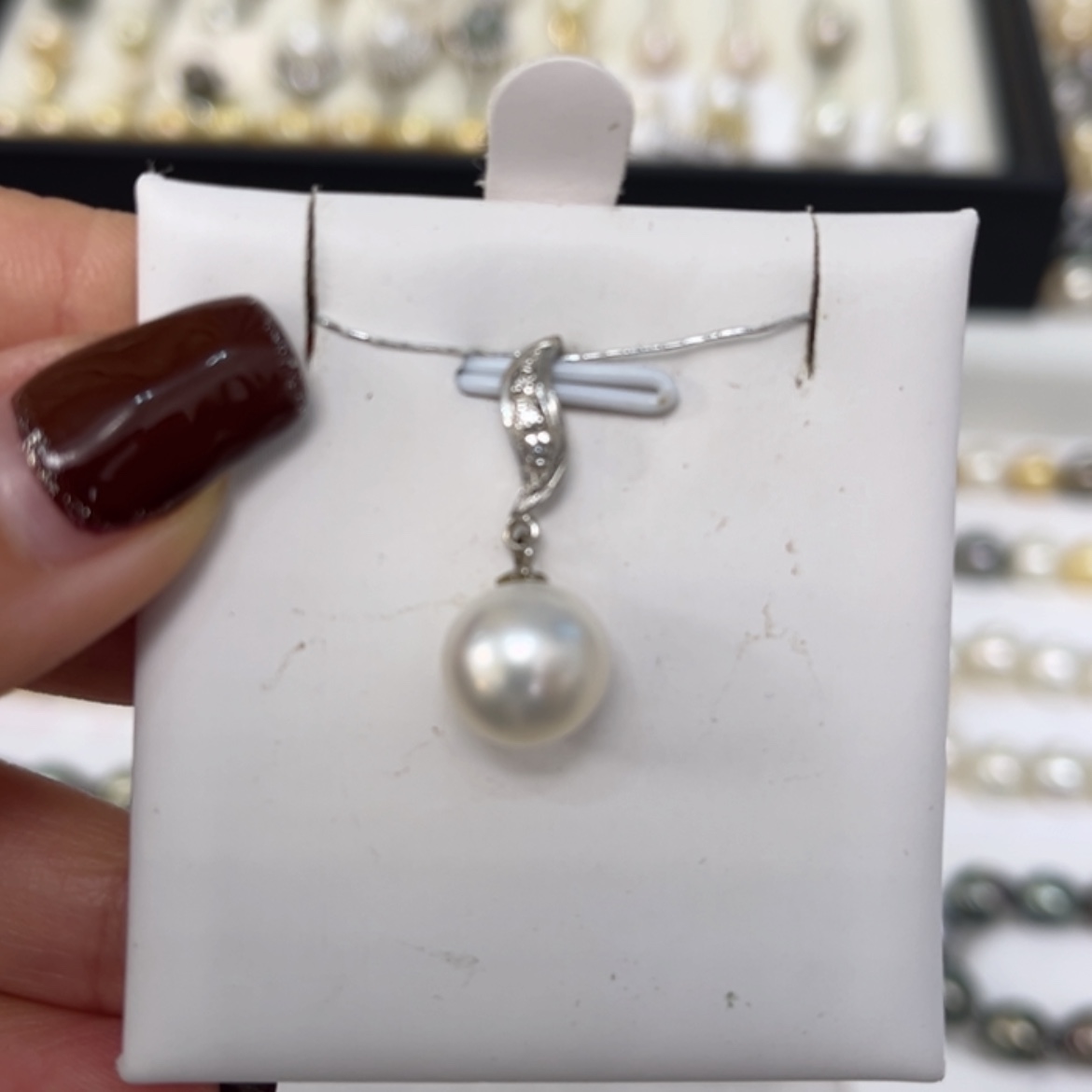 【闪购商品】海水珍珠颈饰银S925镶嵌10.2mm