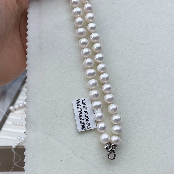 淡水珍珠颈饰未镶嵌卡8➕极光白