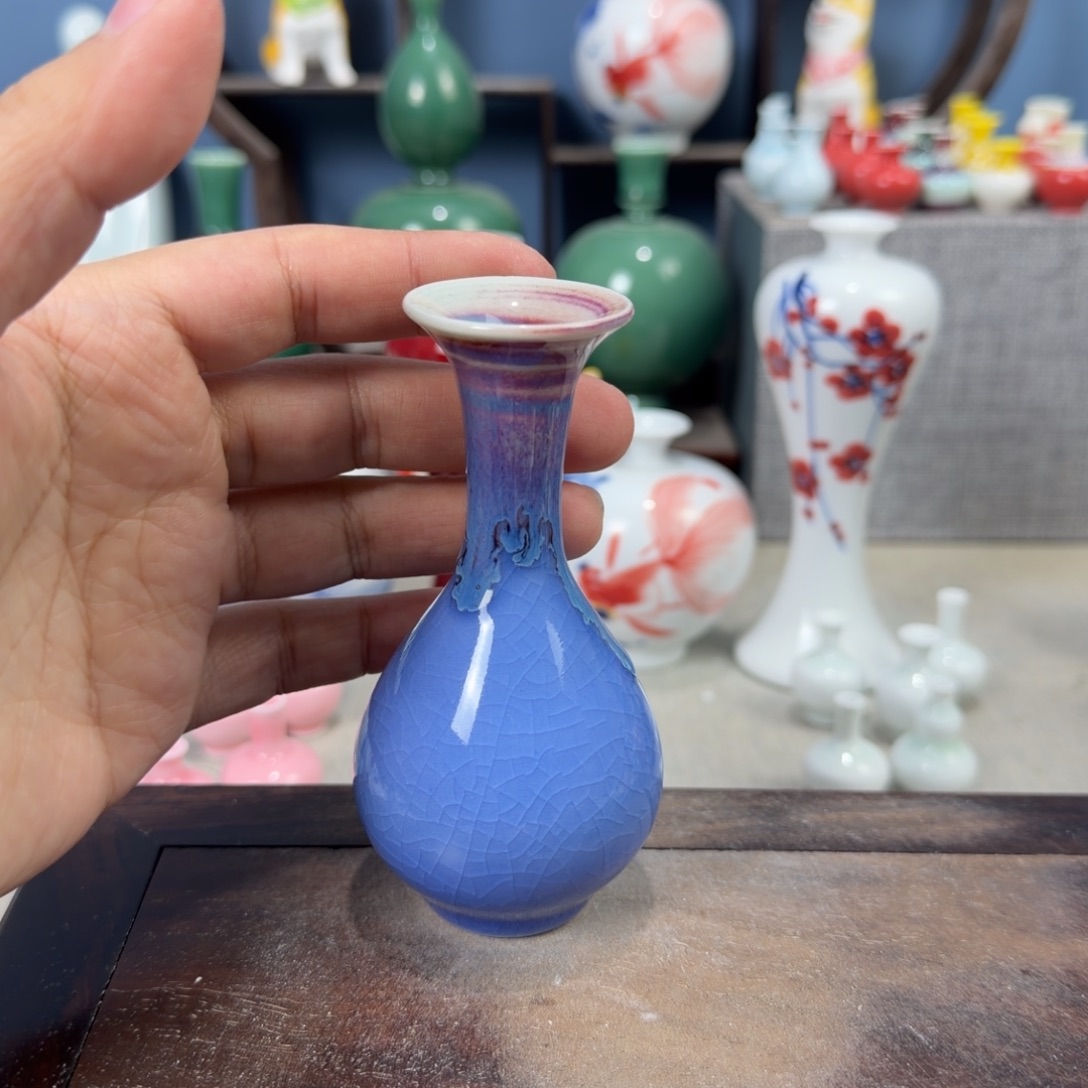 陶瓷手工小花器摆件
