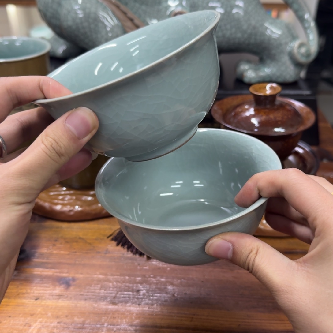 龙泉青瓷茶具微瑕9000