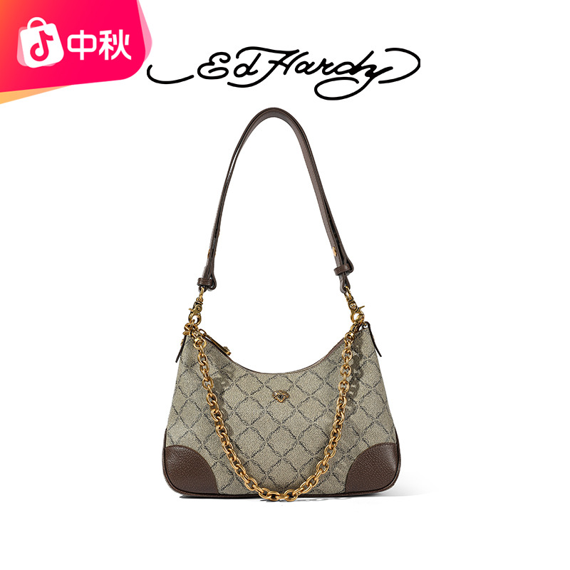 ED HARDY【琥珀流光】小众轻奢托特包女款2025新款高级感单肩斜挎包