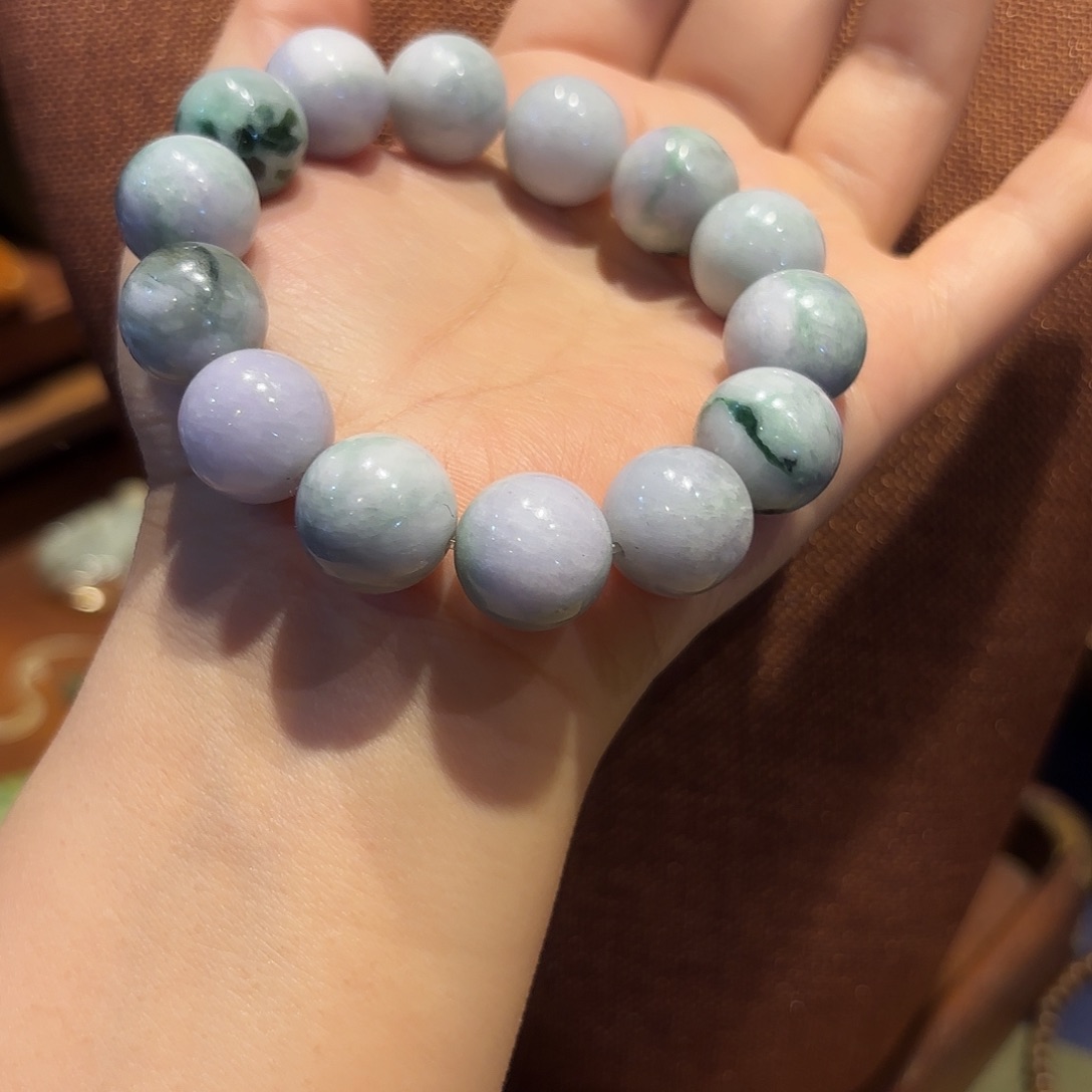 翡翠手链未镶嵌原创