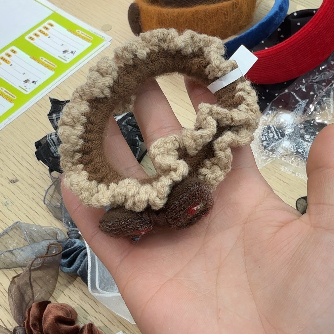 布艺非金属蝴蝶结小圈