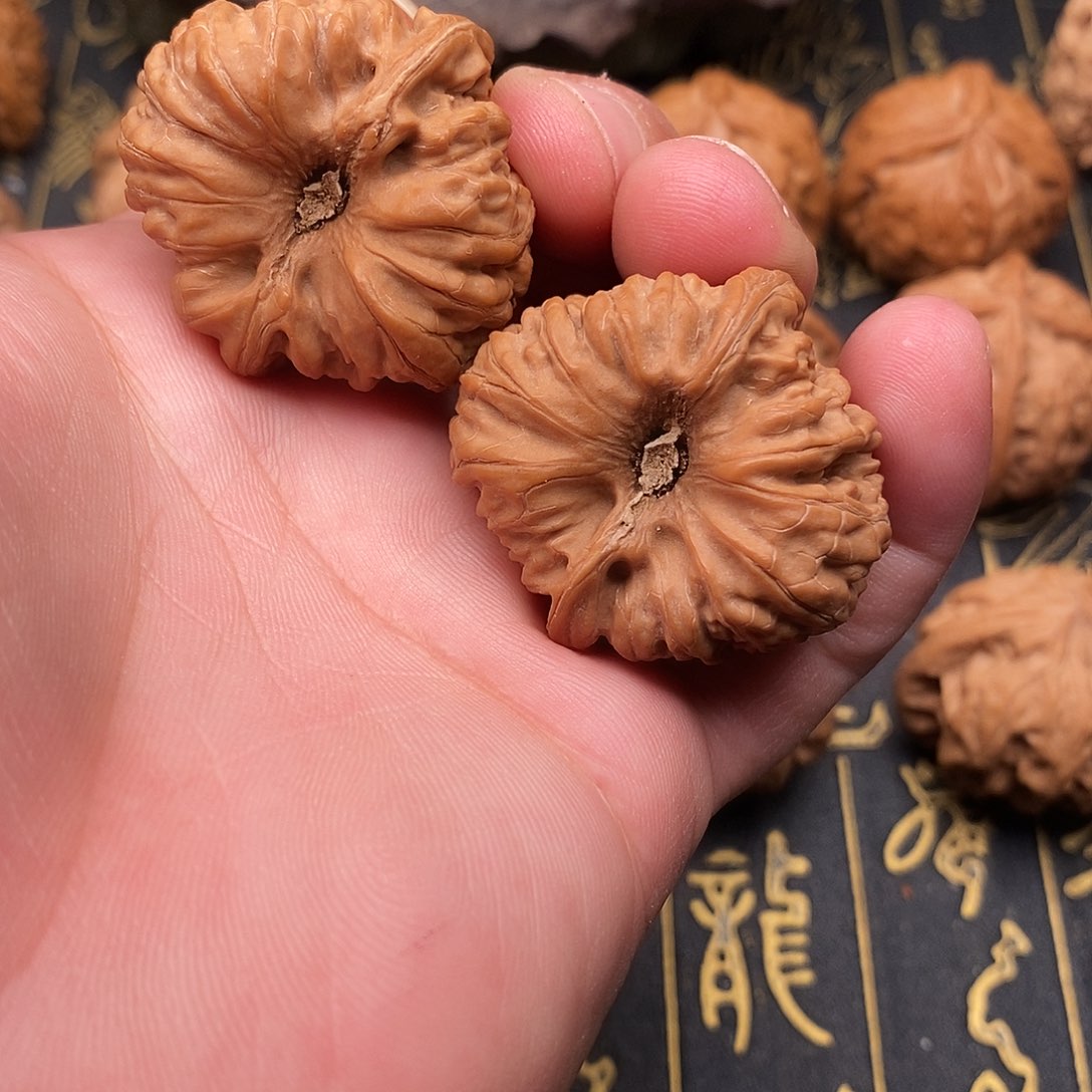 把件文玩核桃平谷凹底狮子头