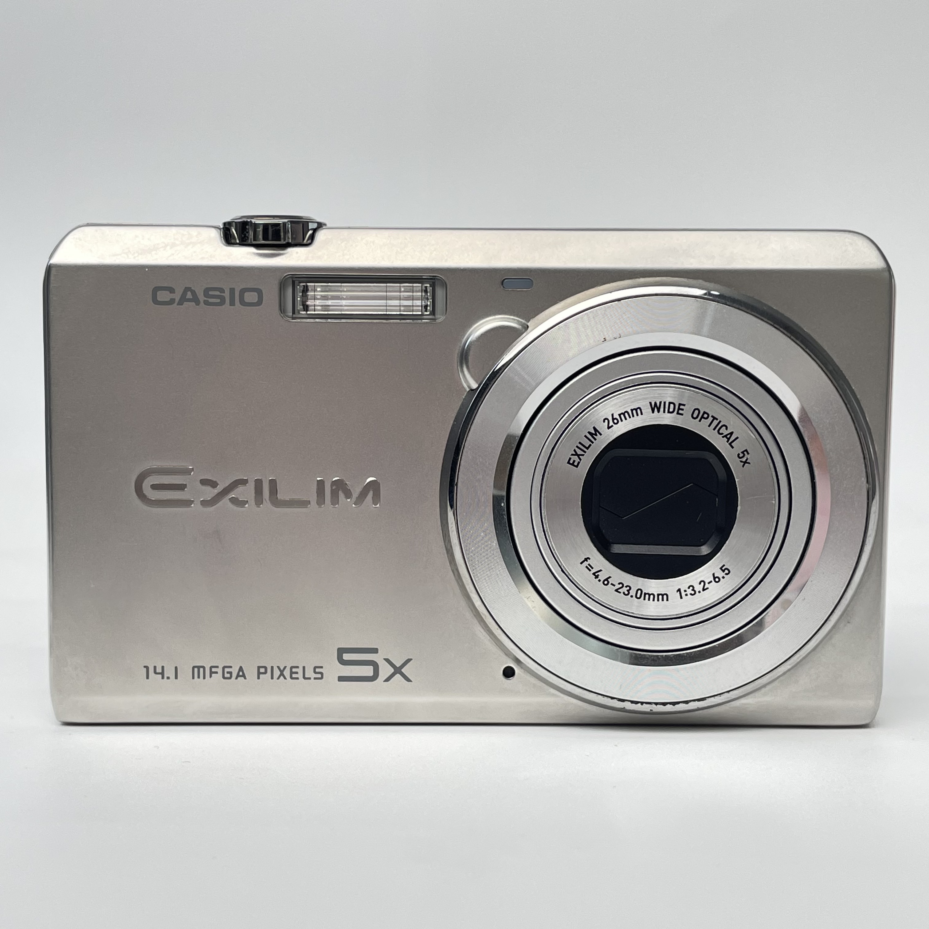 95新 Casio/卡西欧 zs10银色1410万像素5倍变焦复古ccd数码相机