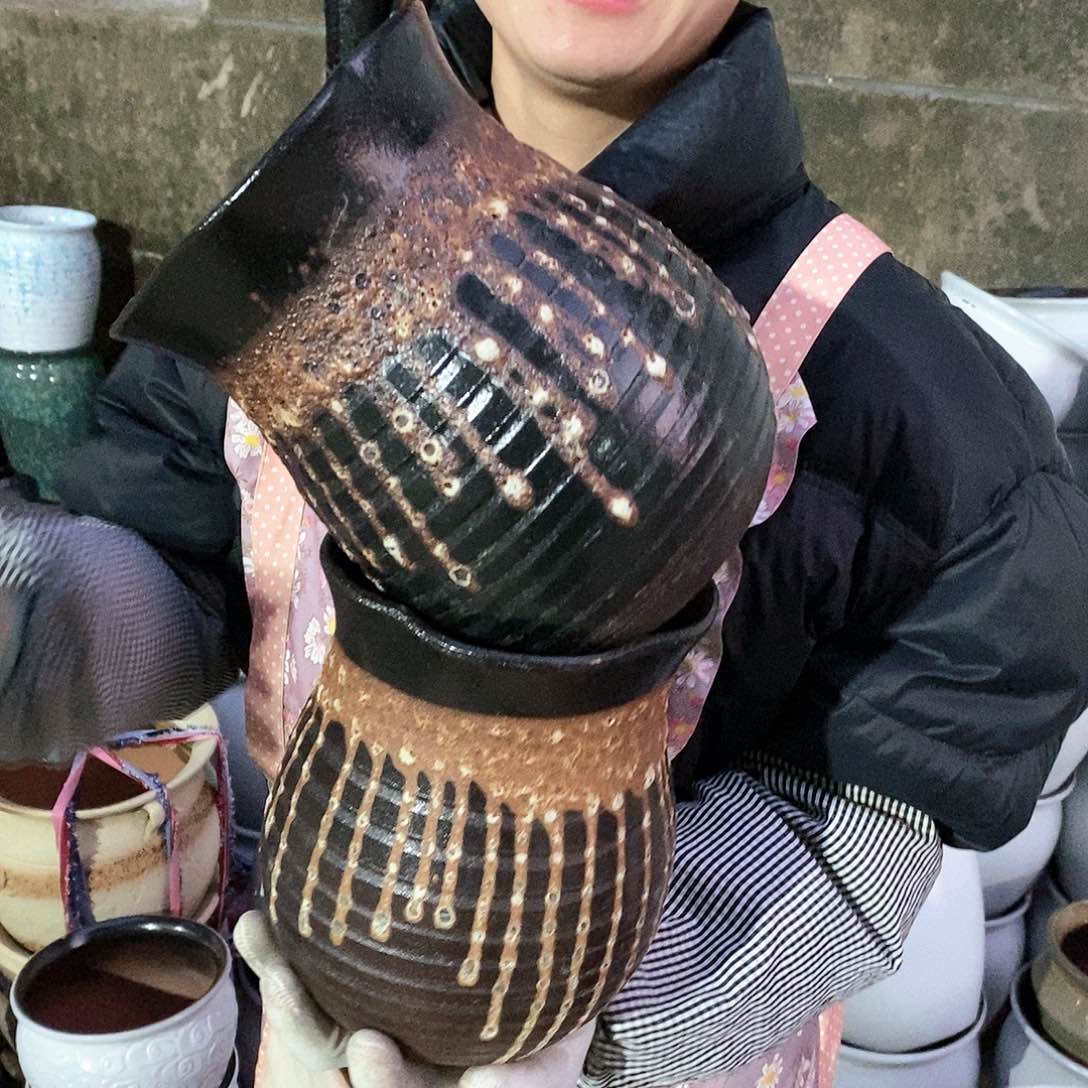 紫砂花盆瑕疵口15高20