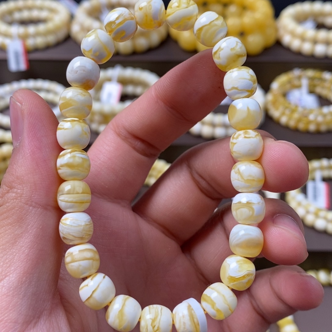 蜜蜡珠宝奇石未镶嵌8.5mm