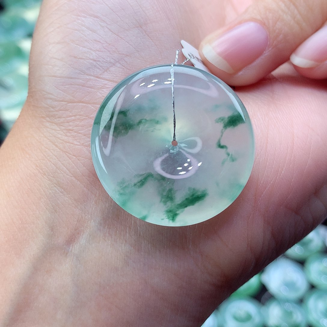 翡翠颈饰未镶嵌尺寸29-6.4