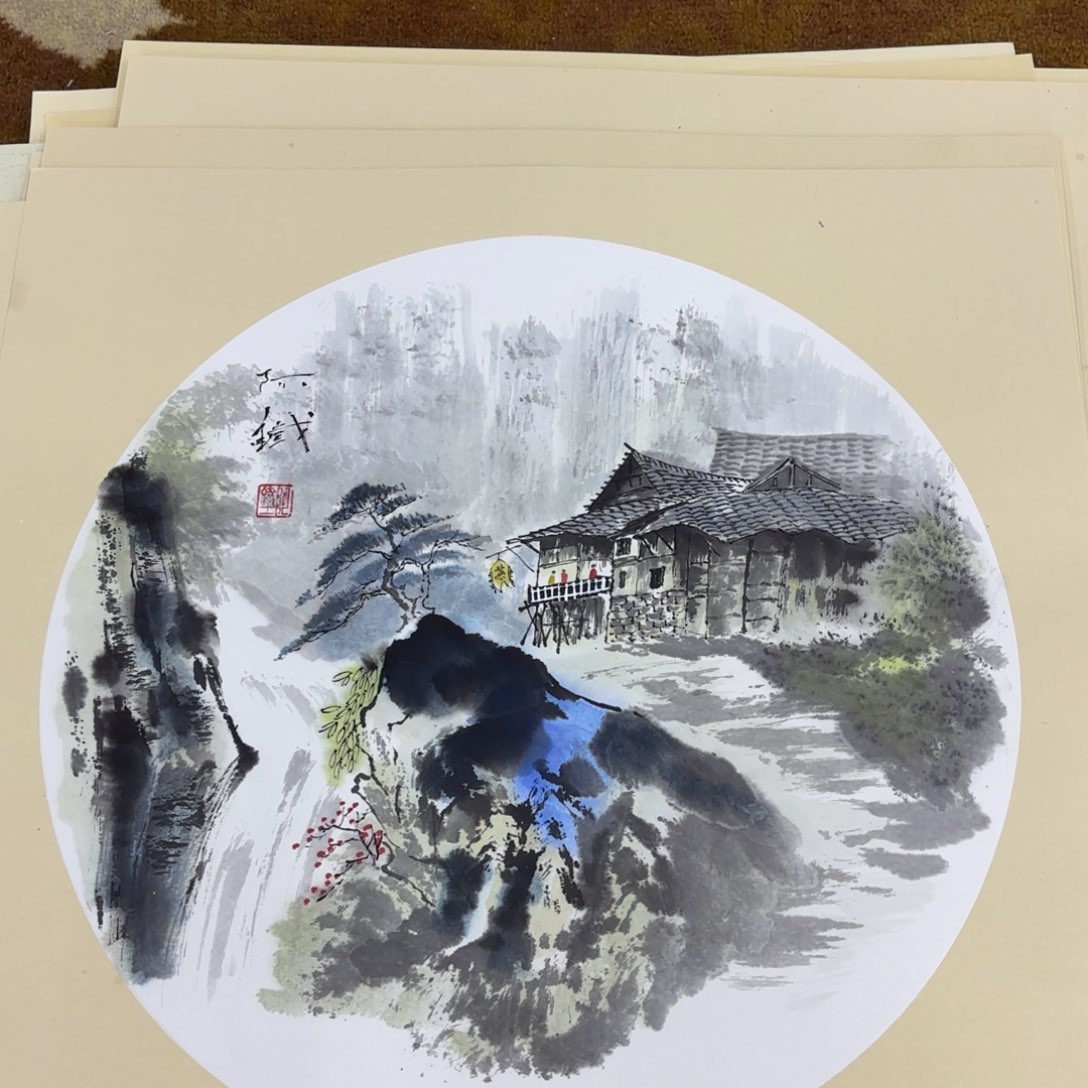 国画阿铁斗方李欣主播