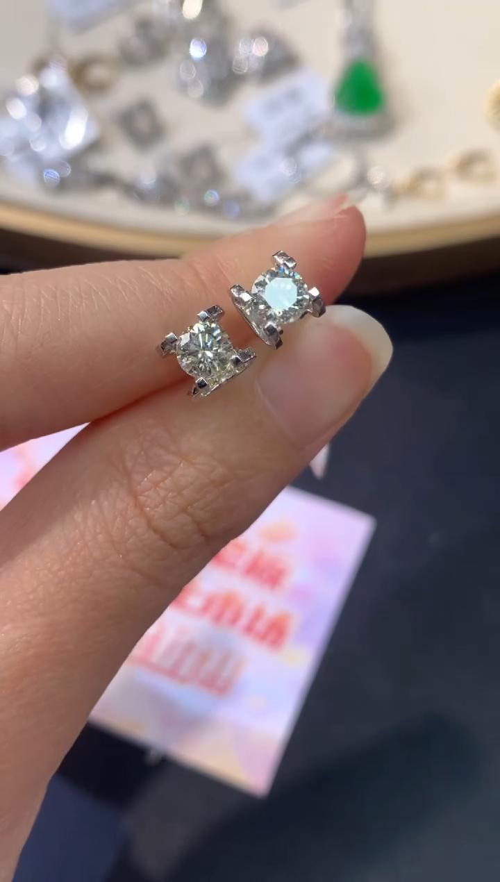 钻石耳饰-18K金-多样性发其一-X18|BZS1