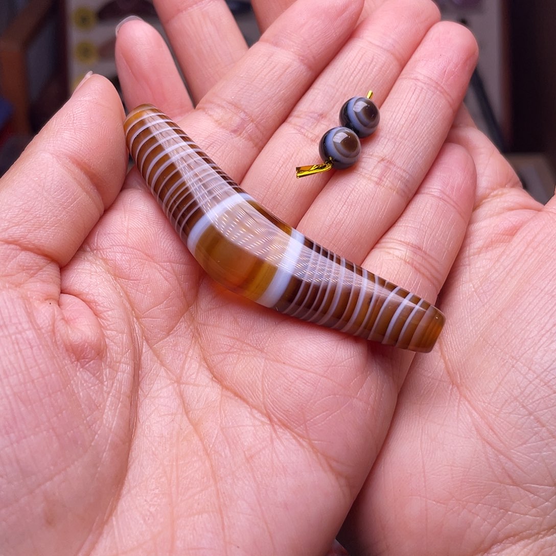 未镶嵌玛瑙/玉髓珠宝奇石s**哥拍2发手上