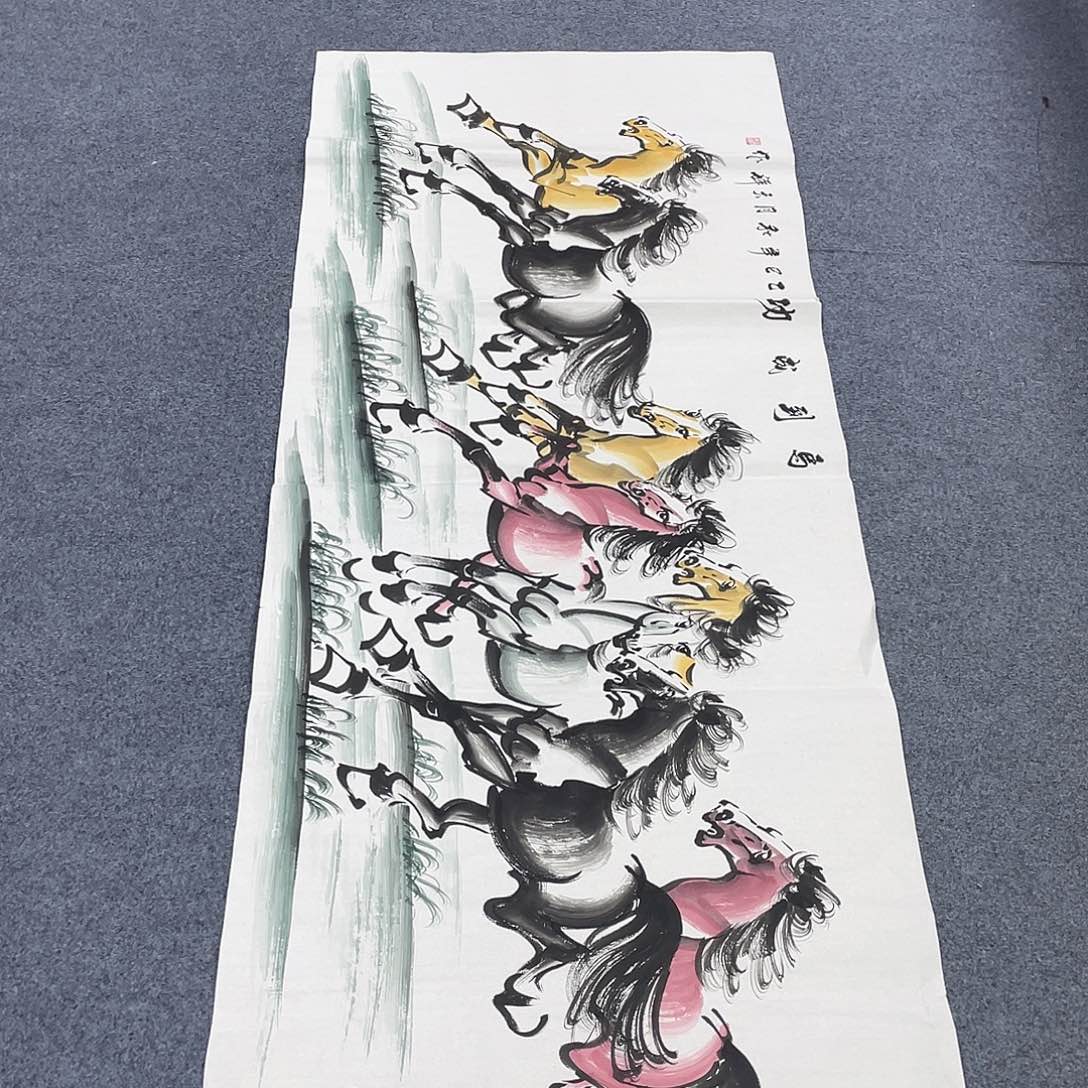 国画国画作品小姐姐放漏…