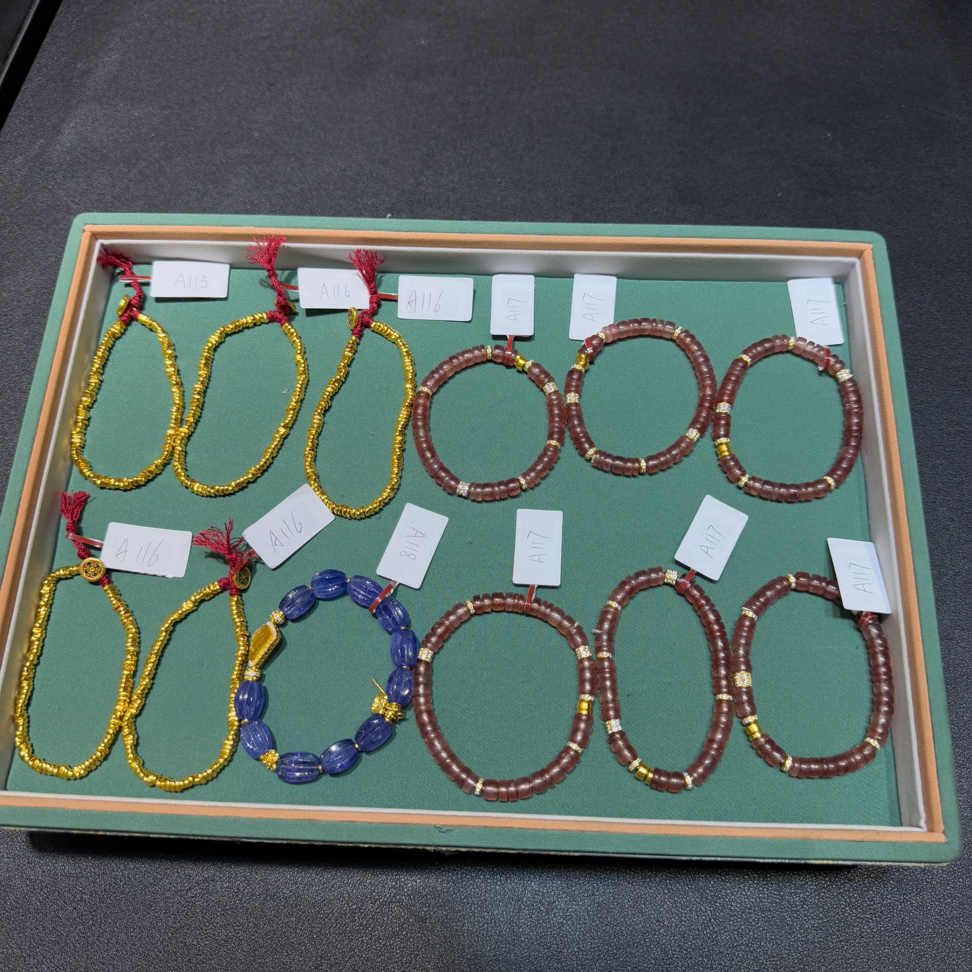 古法黄金足金手链-A115-A118|BHJ6