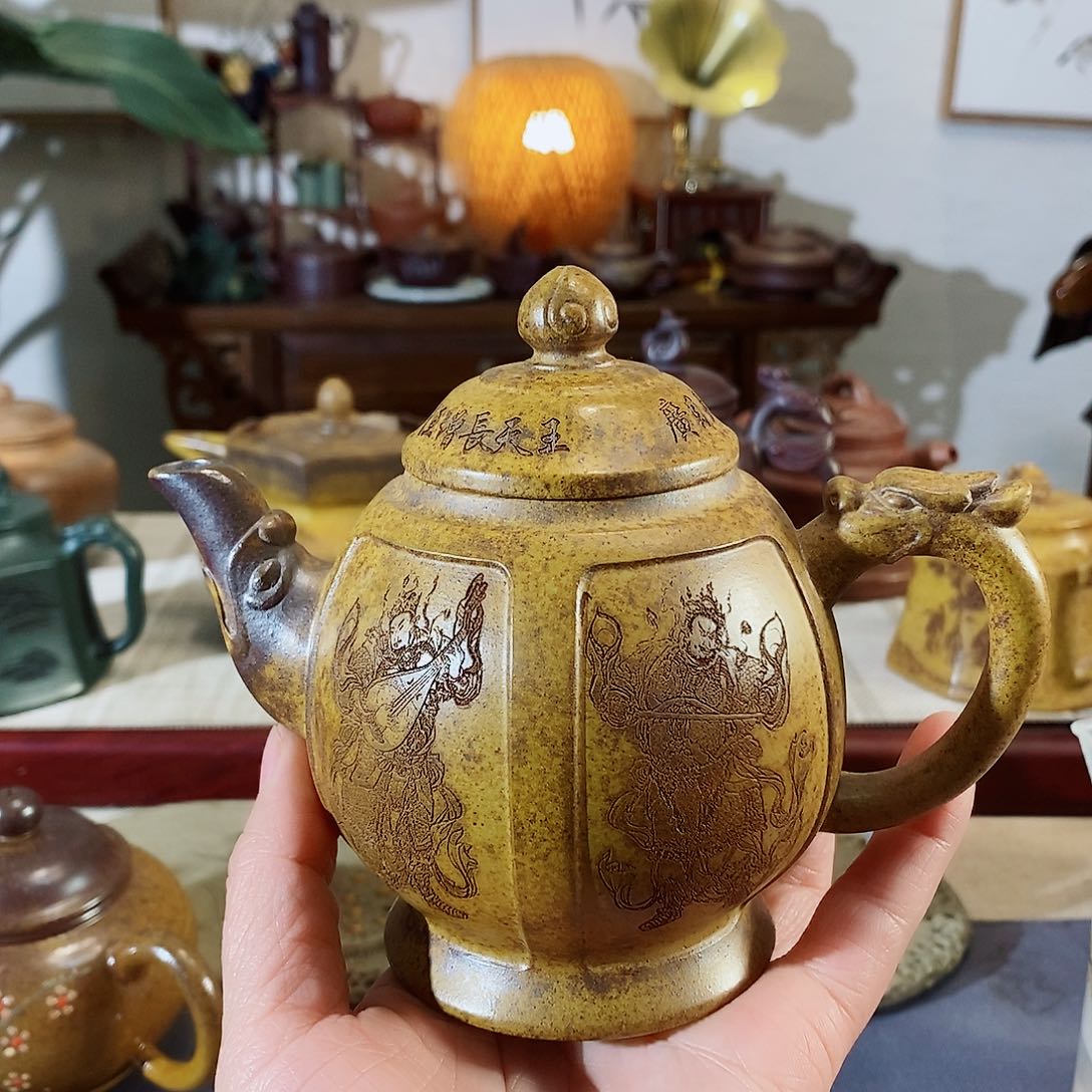 紫砂茶壶哈里丝带蝴蝶结