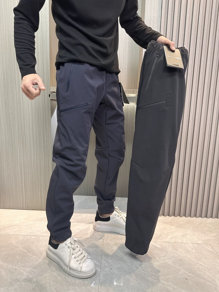夏季透气标准户外裤弹力裤速干裤薄款时尚立体裁剪男裤防水