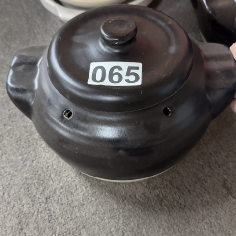 泥塑磁州窑干烧烤红薯锅微瑕品