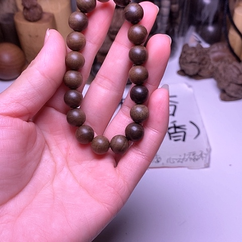 檀香木手串/手链檀香阴沉1.0/19满纹
