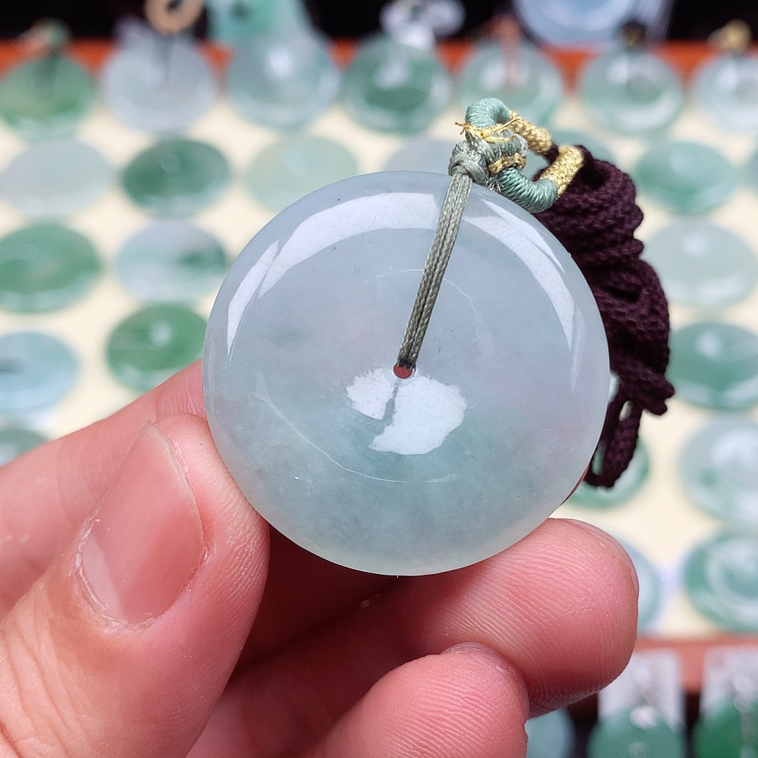 翡翠未镶嵌颈饰32.8-6.0mm