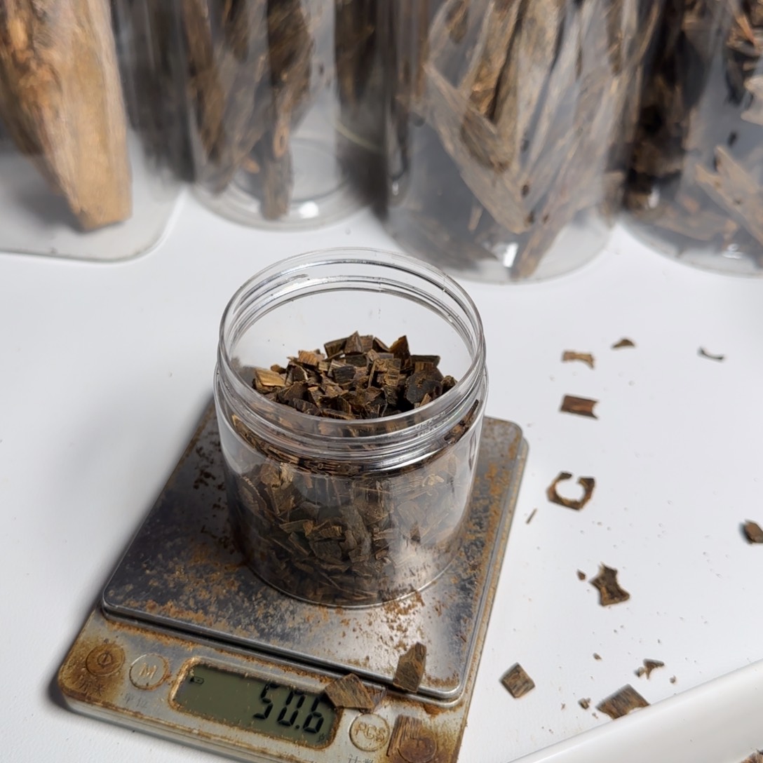 斑纹漆（虎斑木）红棋切片米粒50