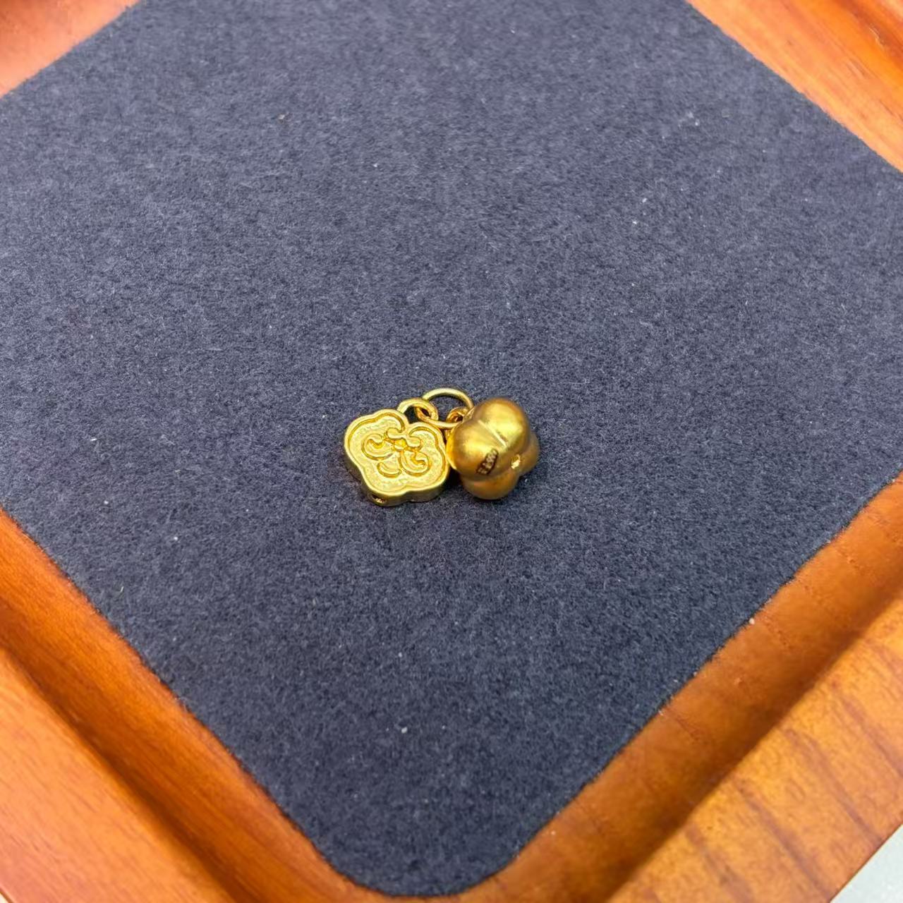 足金999柿柿如意配件WH1465