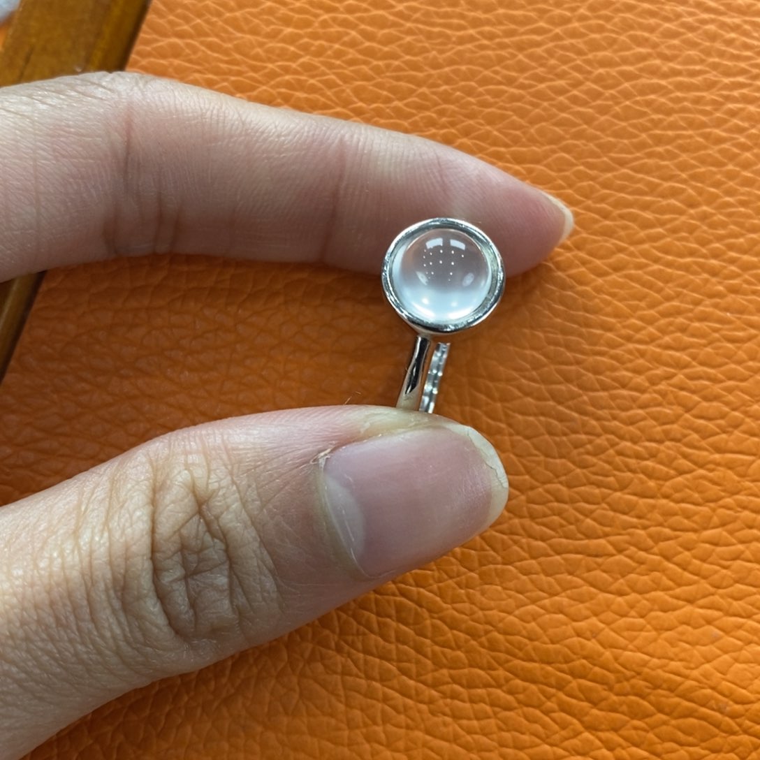 石英质玉吊坠(赠链)银S925镶嵌