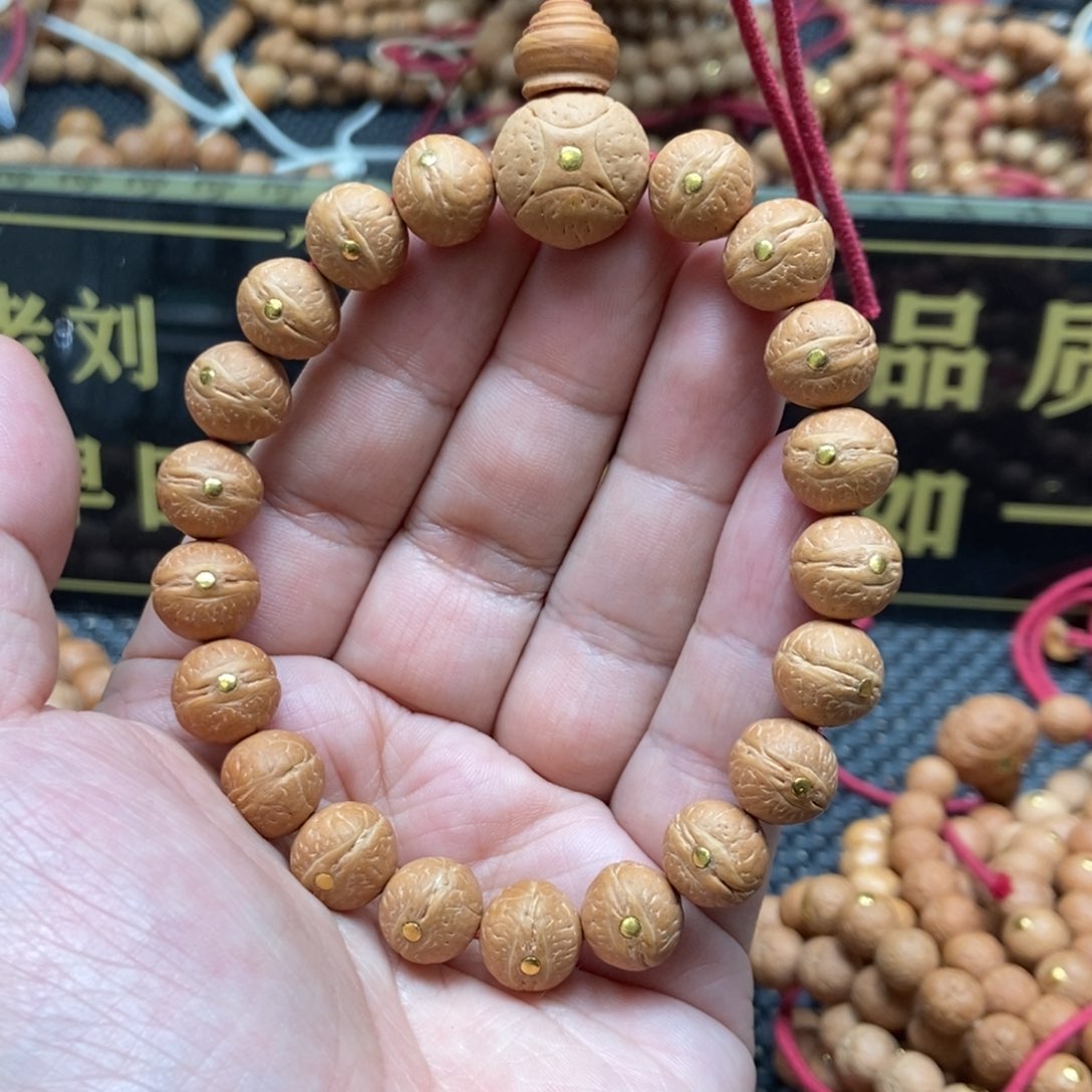 凤眼菩提手串11.5金钉手串