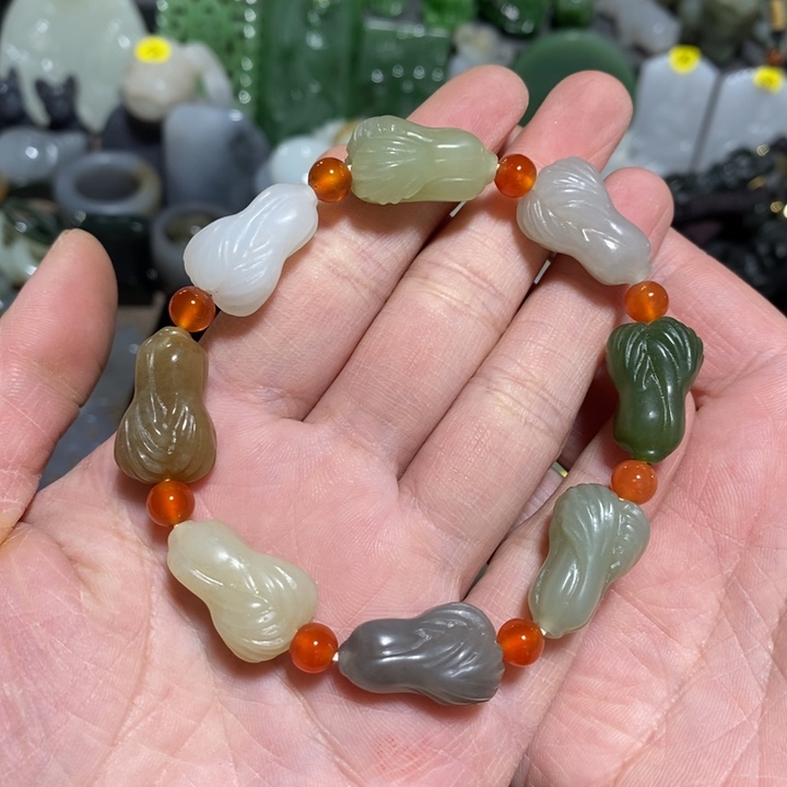 和田玉手链未镶嵌