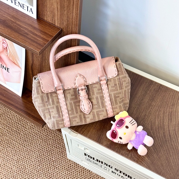 95新 FENDI/芬迪 老花拼接小公文包/CC