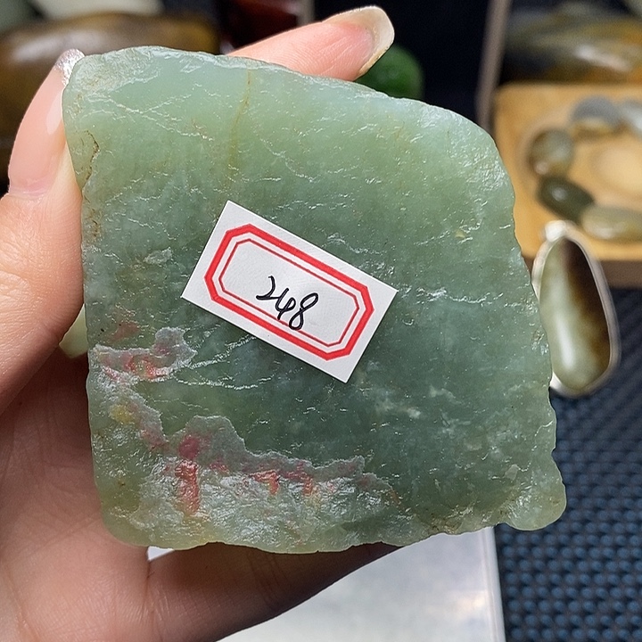 盈***昃和田玉未镶嵌挂件248