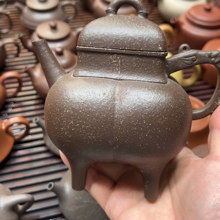 、***皮紫砂茶壶宜兴紫砂壶