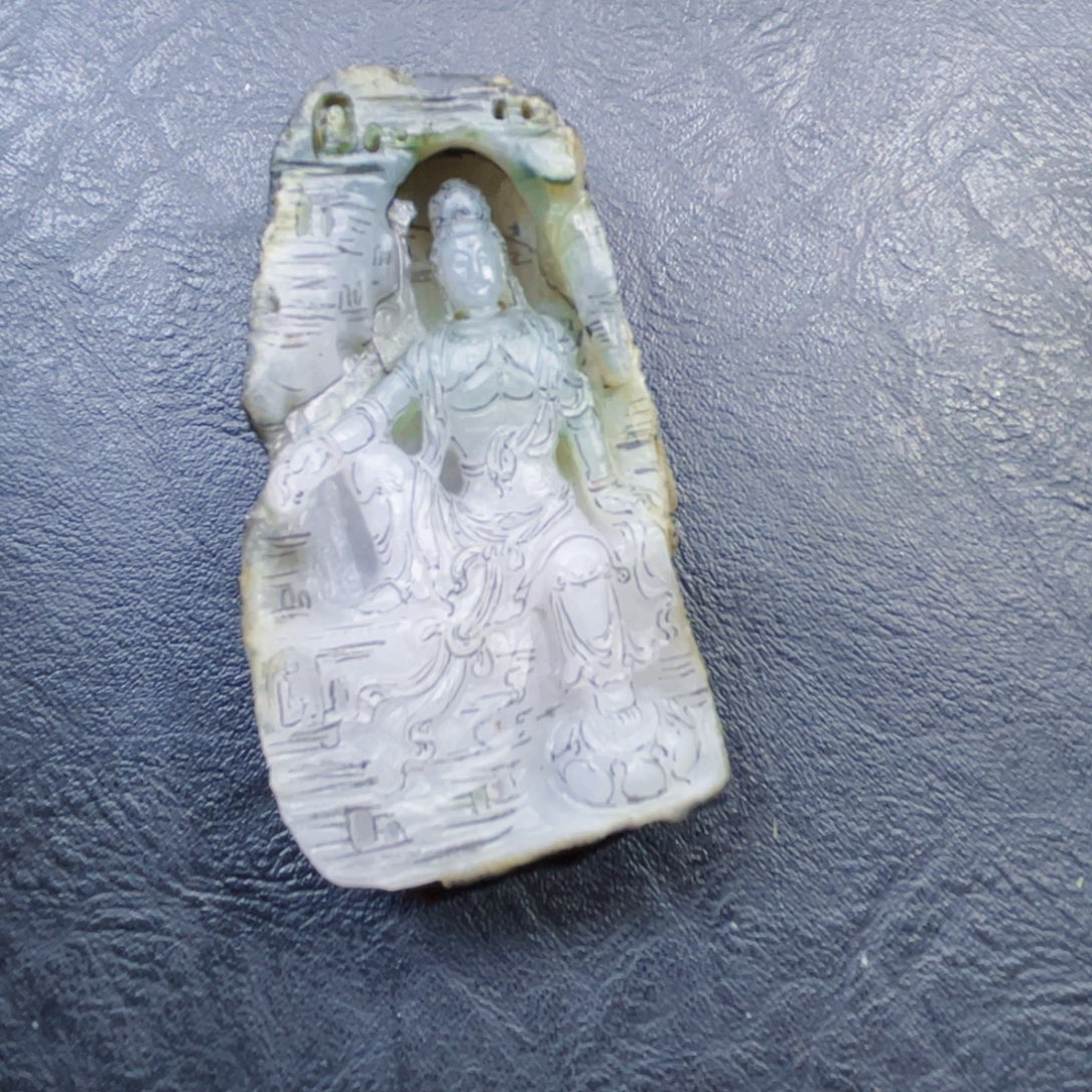 Z***E定制翡翠未镶嵌定制翡翠观音不退不换
