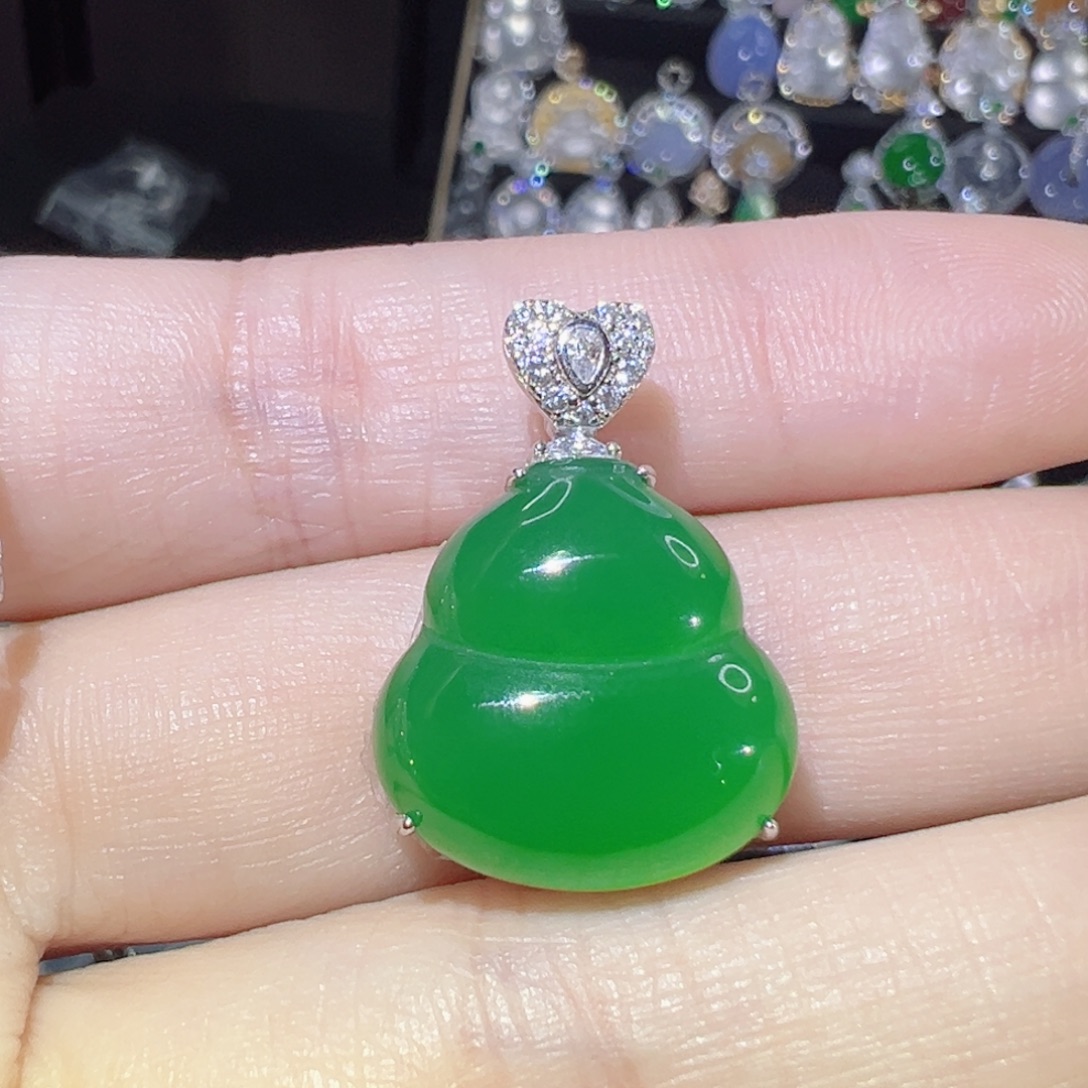 玛瑙/玉髓银S925镶嵌颈饰