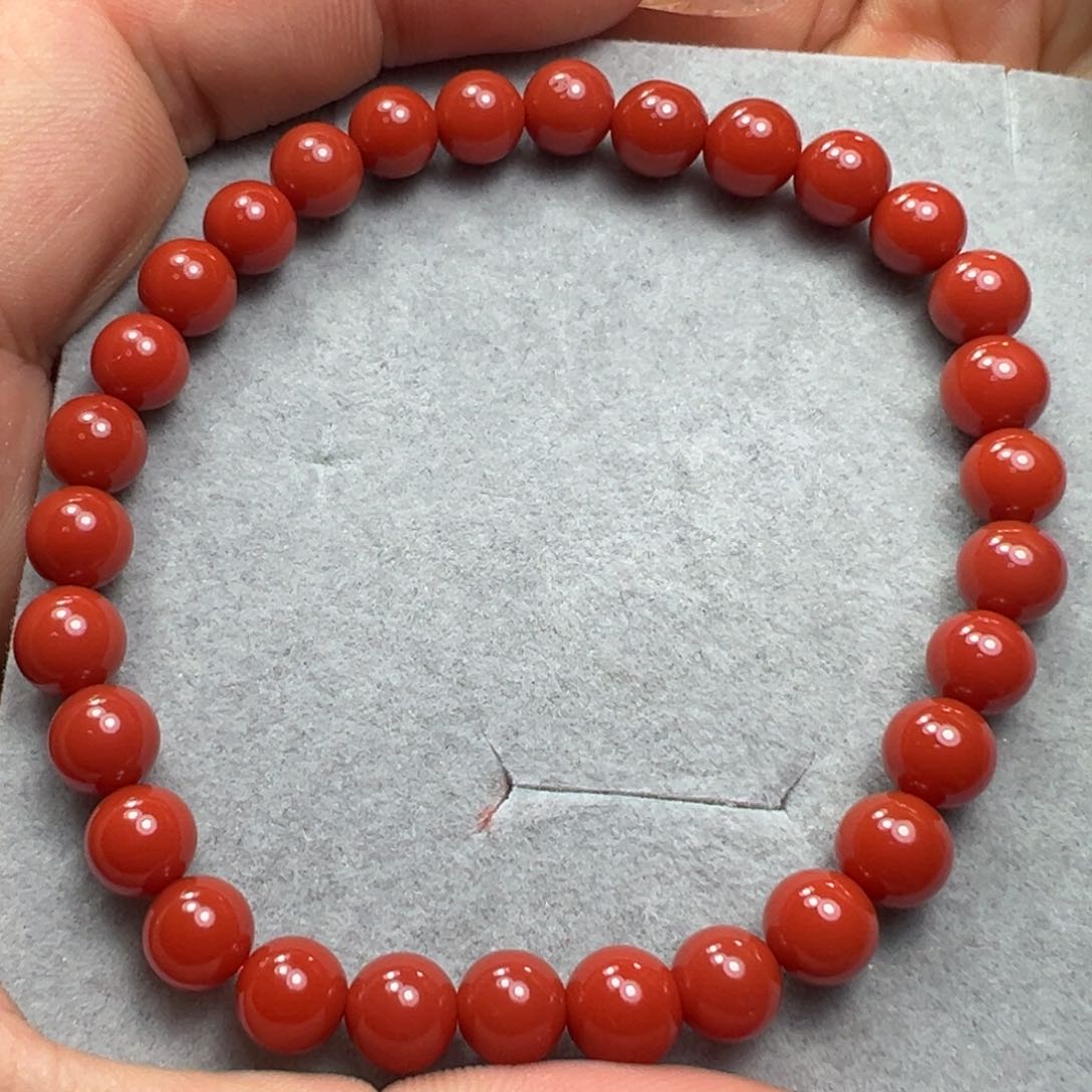南红玛瑙手串未镶嵌